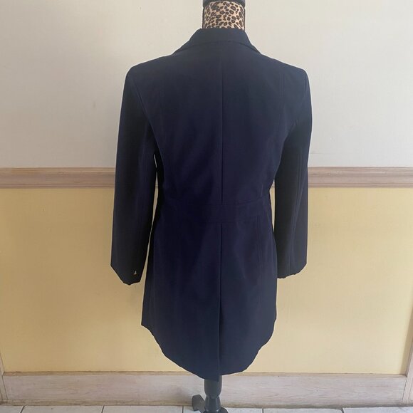 Anne‎ Klein Blue All Weather Trench Coat Size PS - Picture 3 of 5